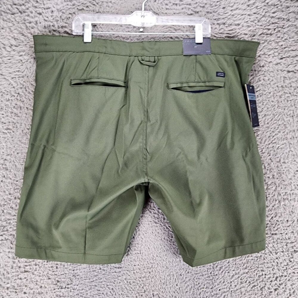 Jachs Shorts Mens 44 Olive Green Stretch High Rise Performance *NWT* - Picture 11 of 15